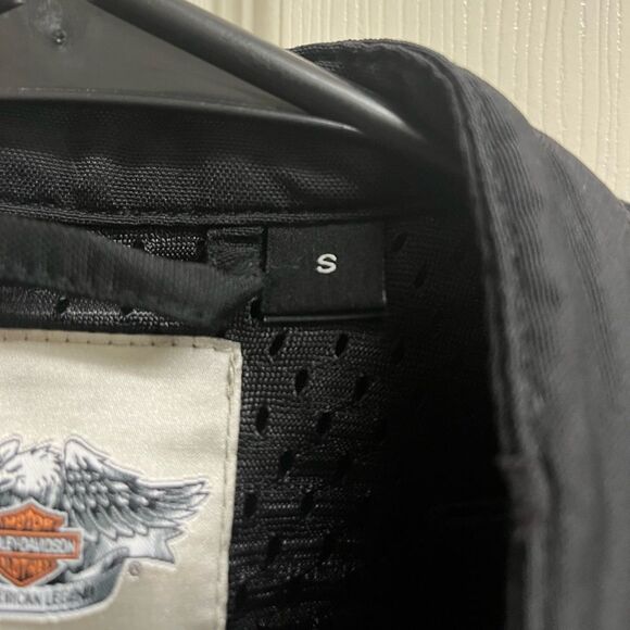 Harley Davidson Women’s Embroidered Motorcycle Riding Zip-up Biker Jacket SZ S - Picture 4 of 10